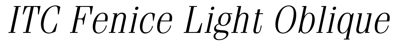 ITC Fenice Light Oblique